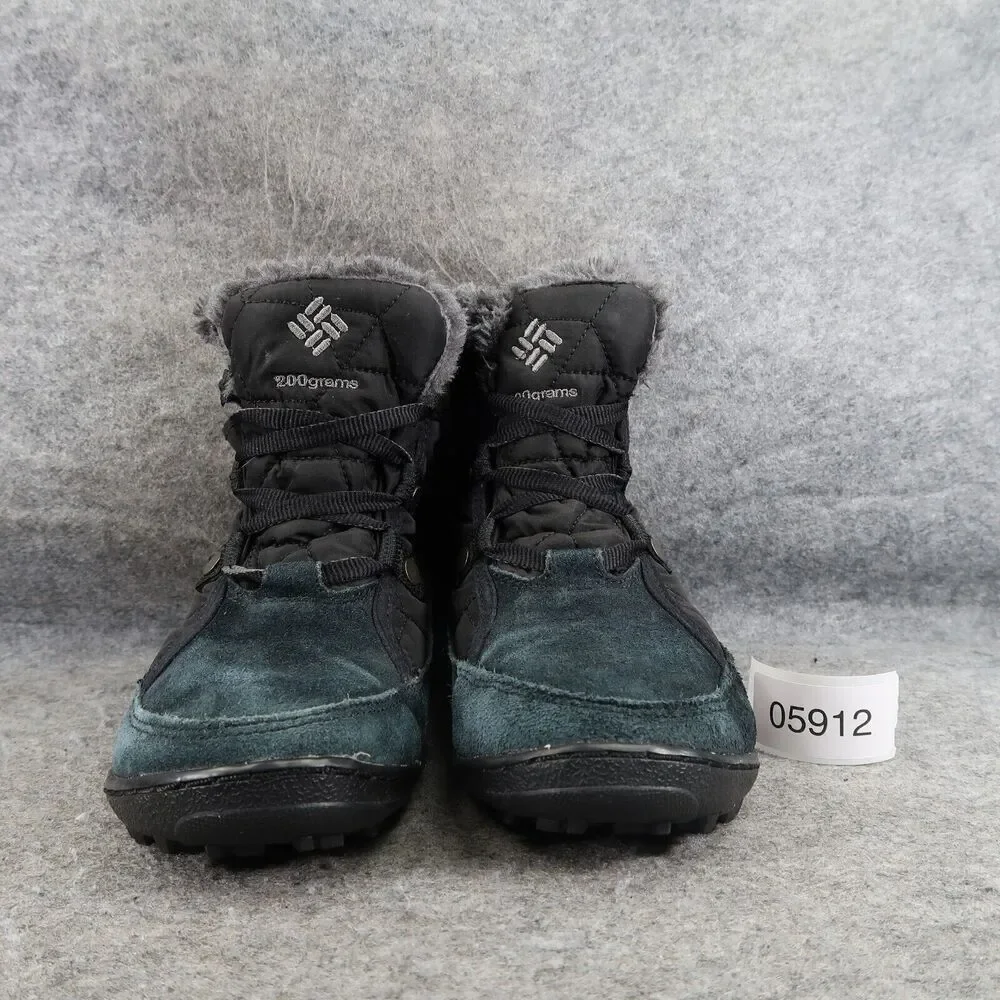 Columbia Shoes Womens 7 Boots Lace Up Winter Waterproof Quilted Powder Shorty